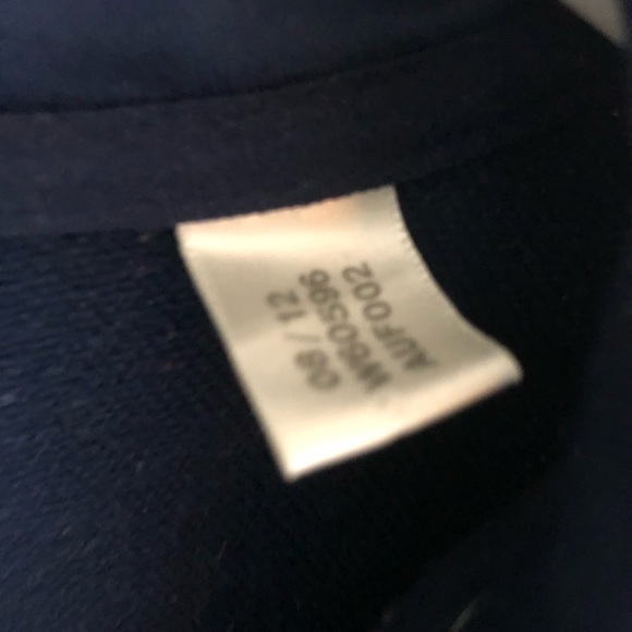 VTG 90s Adidas Classic Blue White Stripe 1/4 Zip Track Jacket Pullover Large - Picture 5 of 9